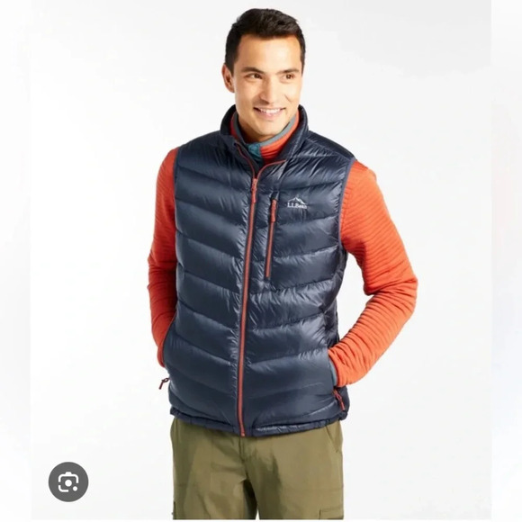 L.L.Bean Men's Ultralight 850 Fill Power Down Vest Size Large Regular - Picture 6 of 6